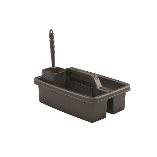 Suncast Commercial Toilet Brush Caddy, Includes Toilet Brush and Toilet Brush Holder